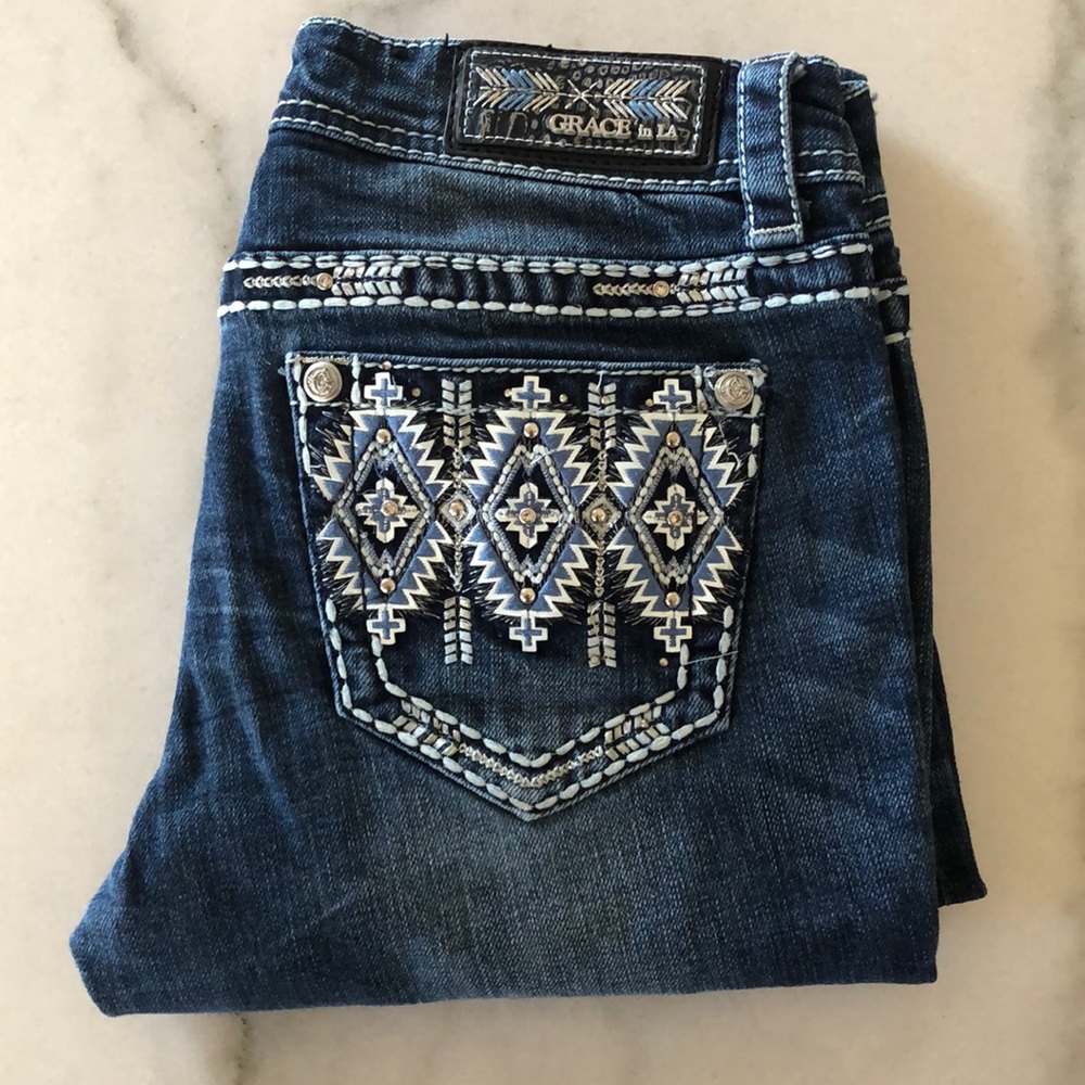 Grace in LA Boot Cut Size 27 Jeans
